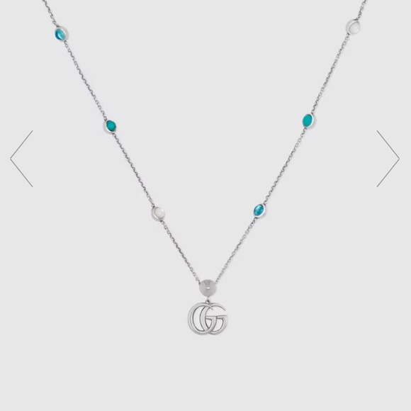 Double G Mother of Pearl Necklace Gucci - Picture 2 of 5